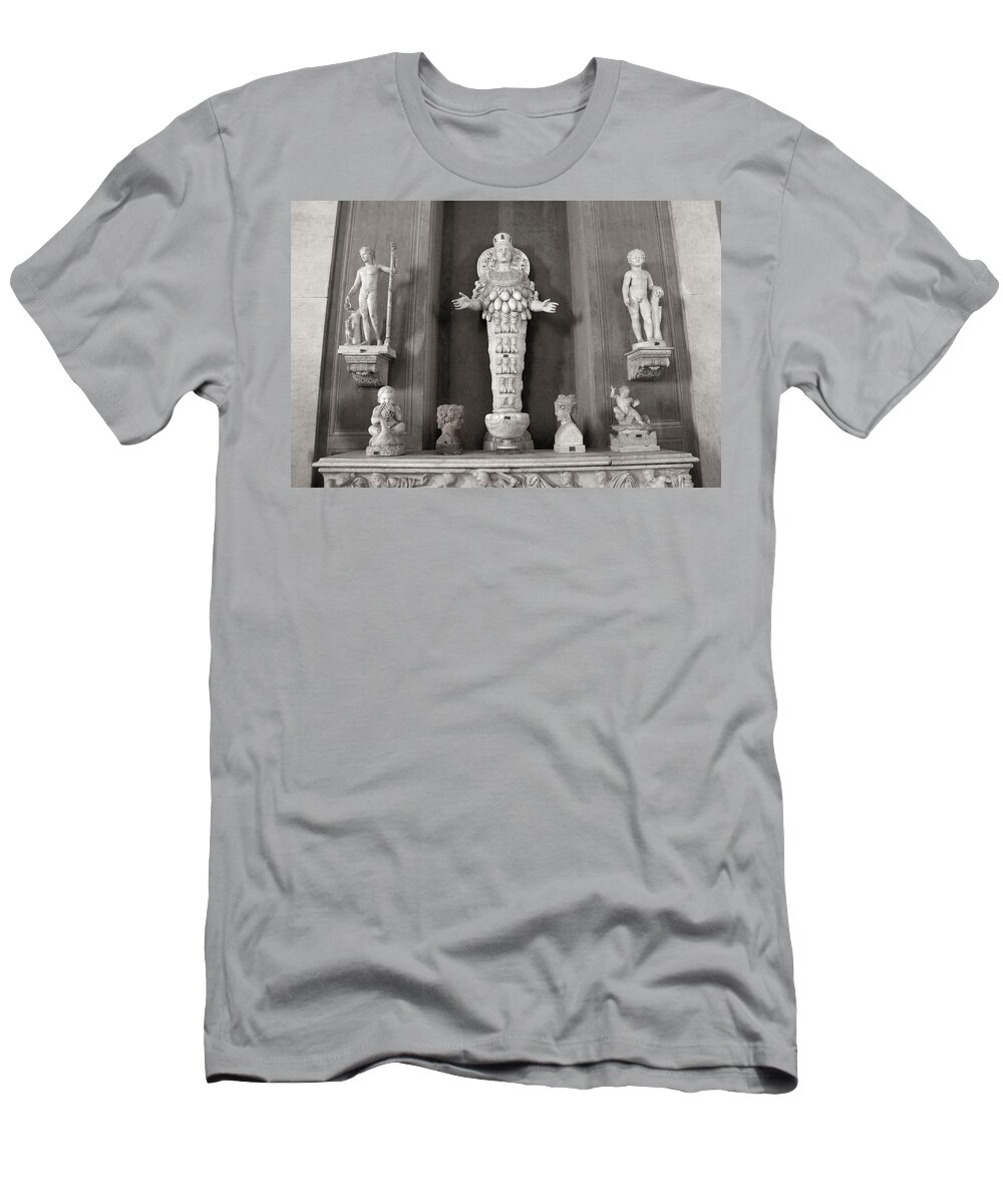 Sculpture T-Shirt featuring the photograph Artemis of Ephesus in the Vatican Museum #2 by Angela Rath