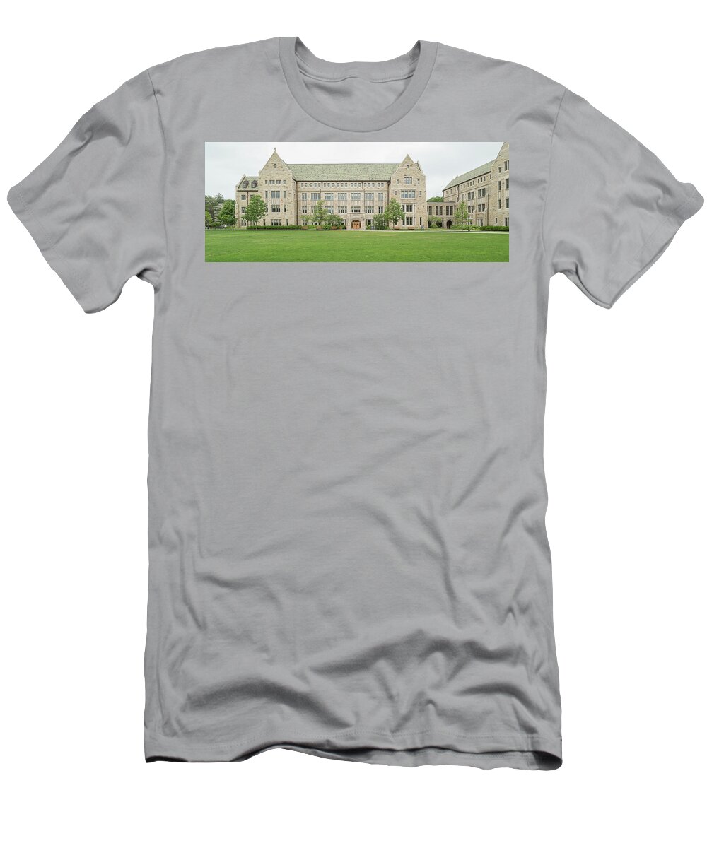 Photography T-Shirt featuring the photograph Boston College Building, Chestnut Hill #1 by Panoramic Images