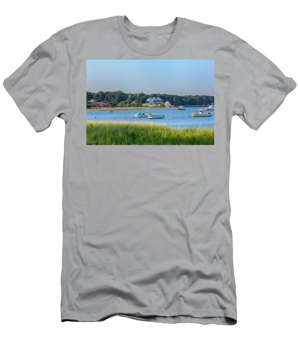 Estock T-Shirt featuring the digital art Chatham Private Beach, Cape Cod, Ma #1 by Lumiere