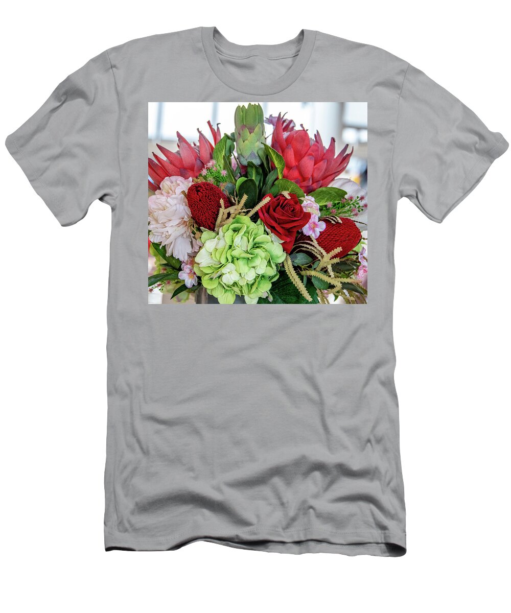 Flowers T-Shirt featuring the photograph In Living Color by Marcy Wielfaert