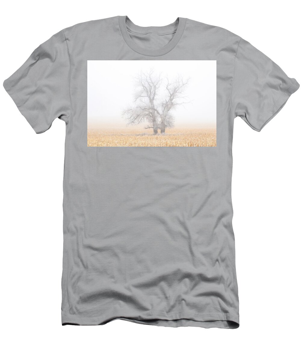 Fog T-Shirt featuring the photograph Last Man Standing #1 by Darren White