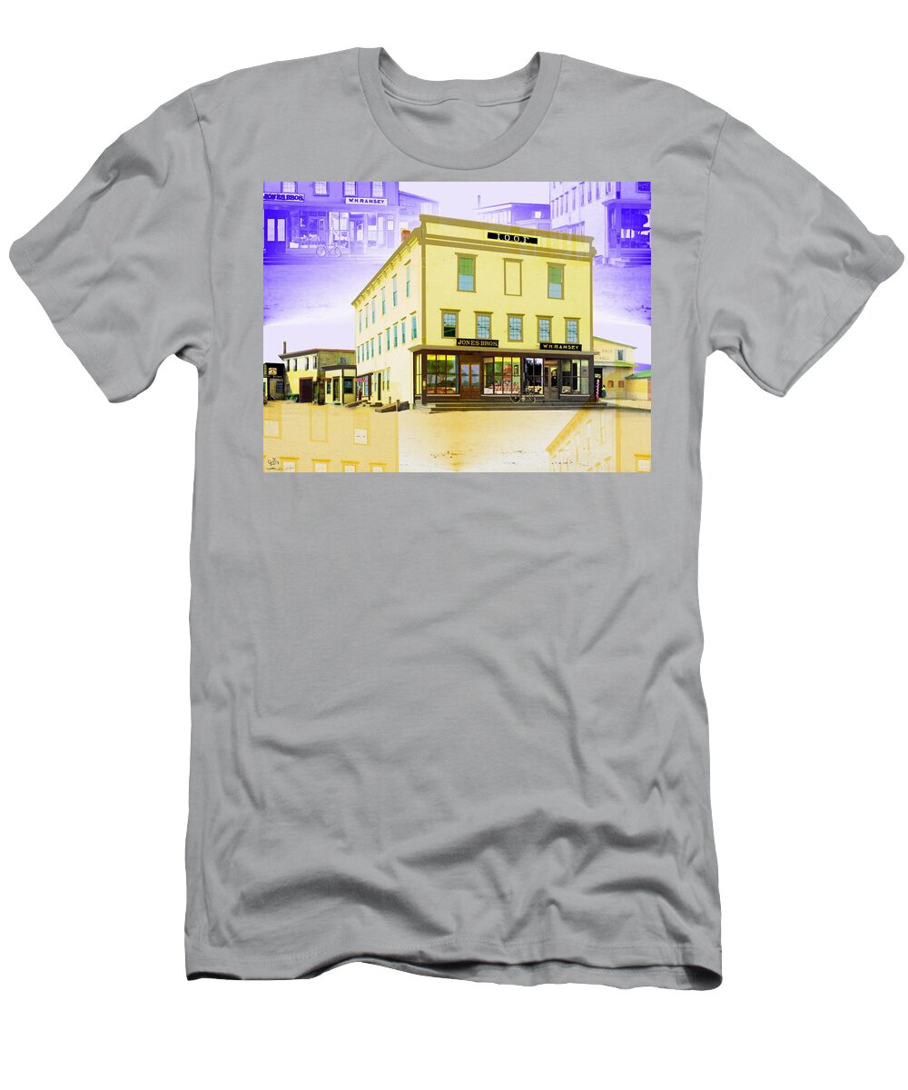 Architecture T-Shirt featuring the digital art Odd Fellows Building c1896 #1 by Cliff Wilson