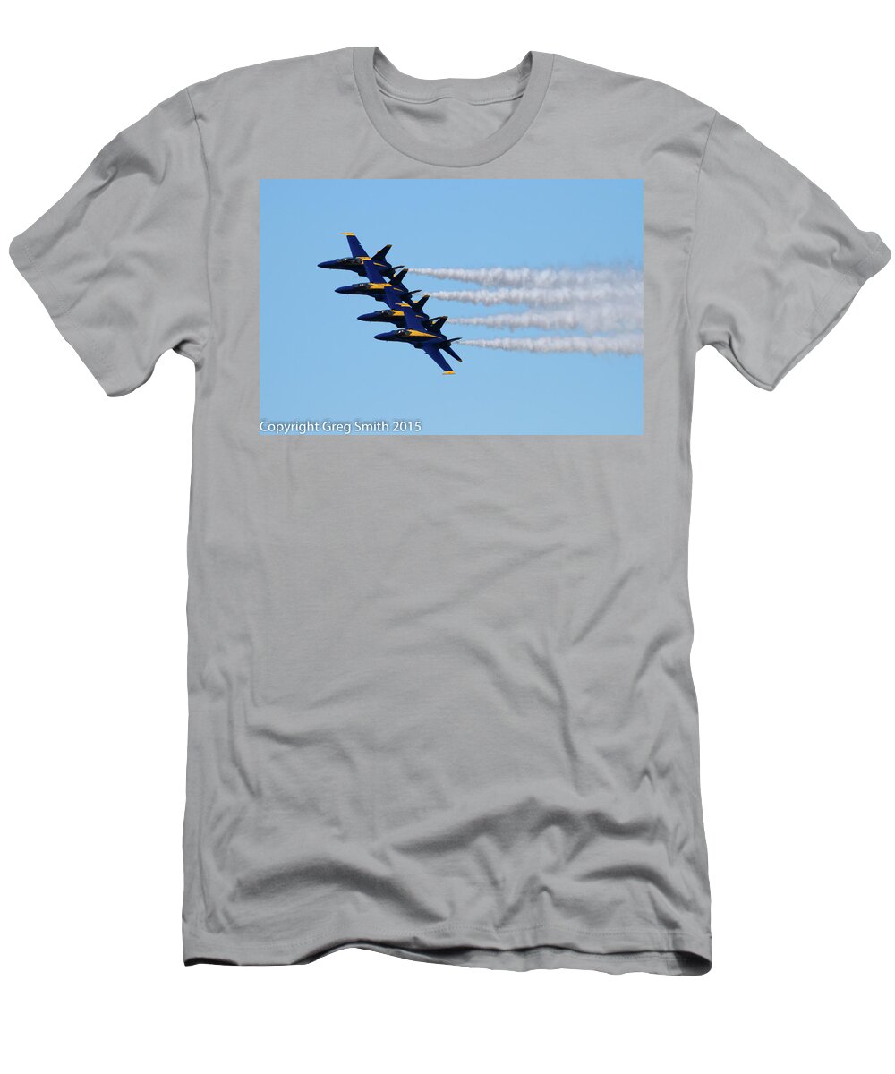 Blue Angels Nas Oceana T-Shirt featuring the photograph Blue Angels NAS Oceana #10 by Greg Smith