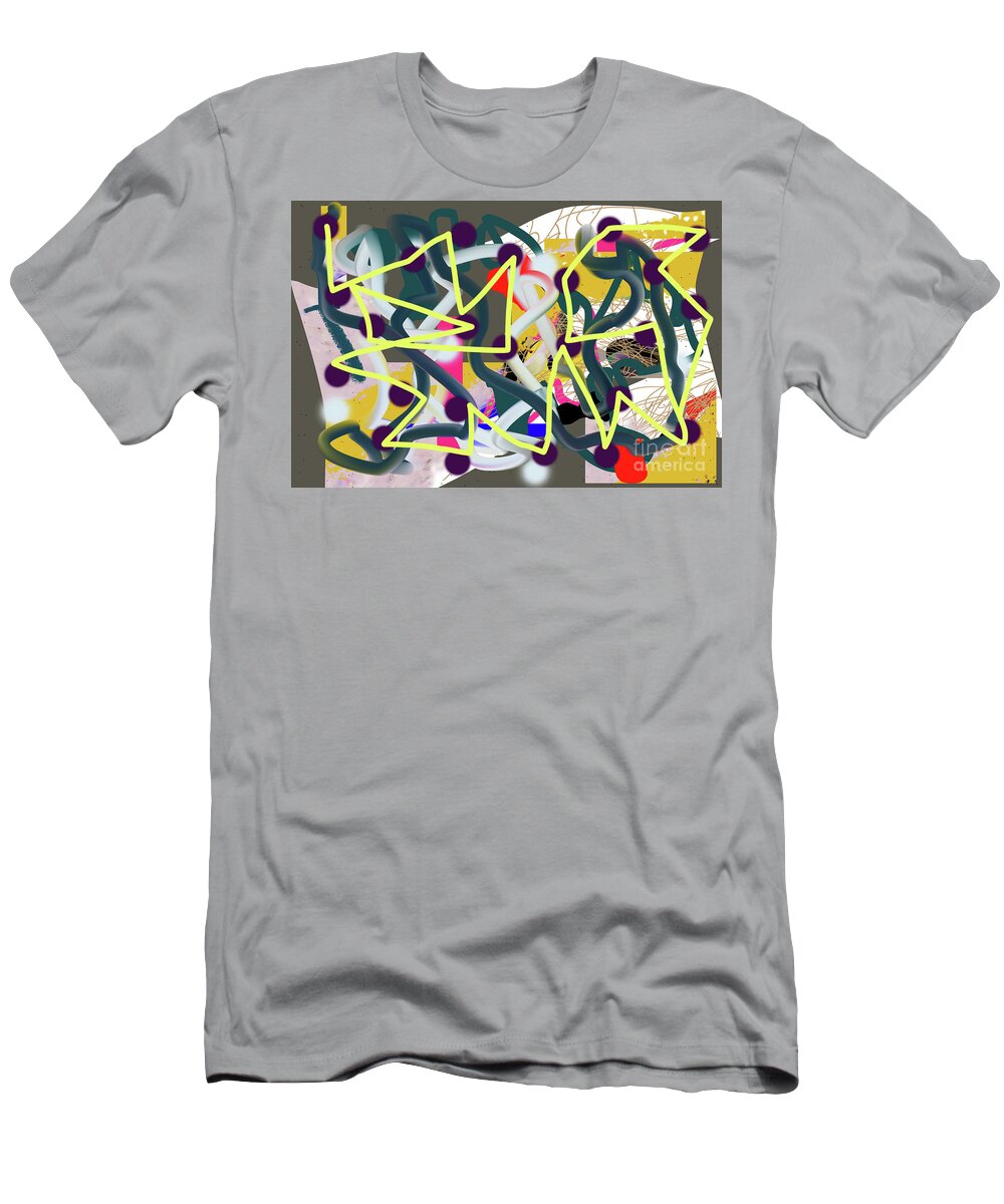 Walter Paul Bebirian T-Shirt featuring the digital art 11-10-2018abcdefghijklmno by Walter Paul Bebirian