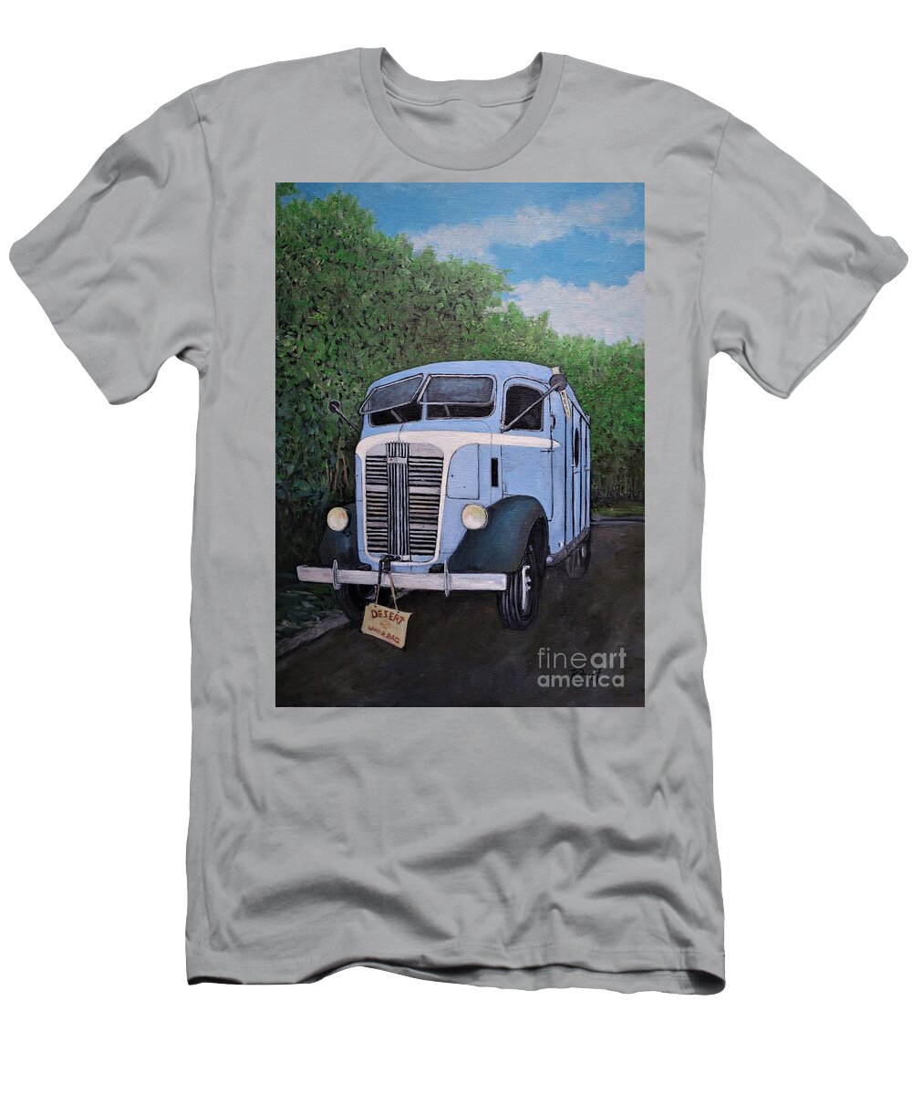Gmc Trucks T-Shirt featuring the painting 1937 Gmc Coe by Reb Frost