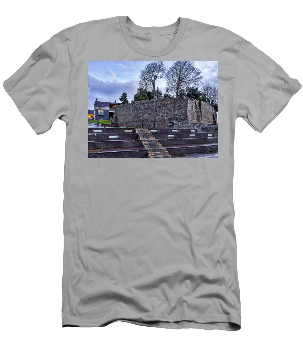 Aberteifi T-Shirt featuring the photograph Cardigan Castle #2 by Mark Llewellyn
