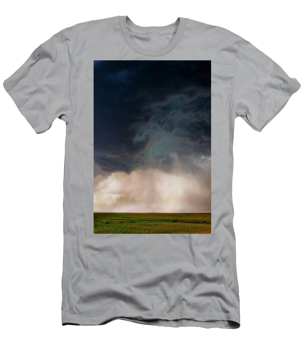 Kansas T-Shirt featuring the photograph Kansas Rain #2 by Ally White