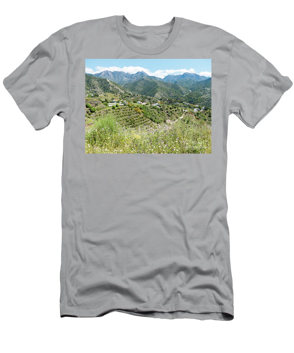 Andalucia T-Shirt featuring the photograph The Axarquia region of Andalucia #2 by Rod Jones