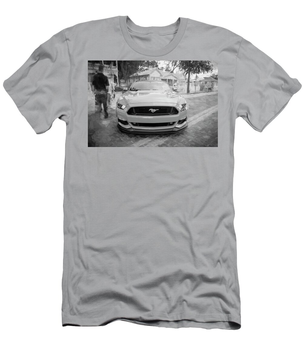 2016 Ford Mustang Gt Petty's Garage T-Shirt featuring the photograph 2016 Ford Mustang Petty's Garage 003 by Rich Franco