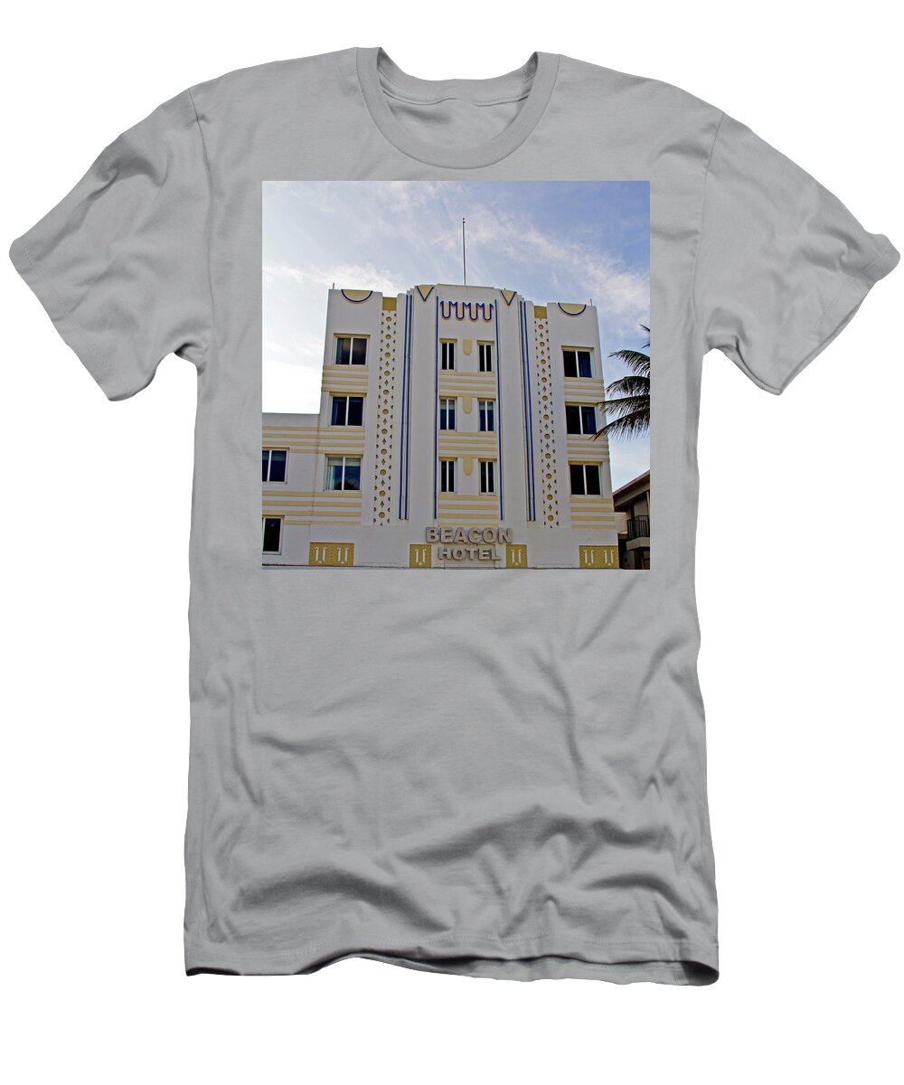 Art Deco T-Shirt featuring the photograph Art Deco - South Beach - Miami Beach #22 by Richard Krebs