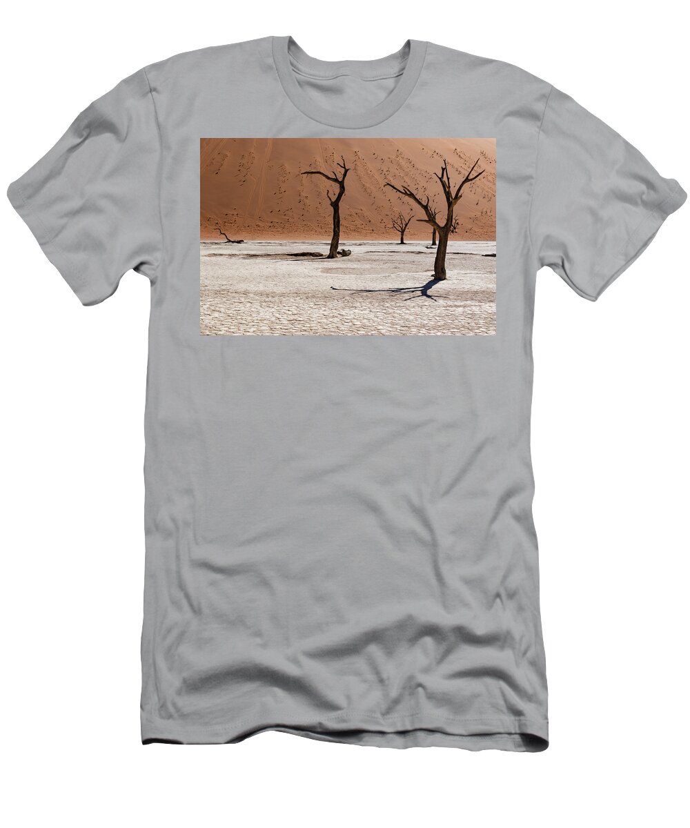 Landscape T-Shirt featuring the photograph Deadvlei #5 by Mache Del Campo