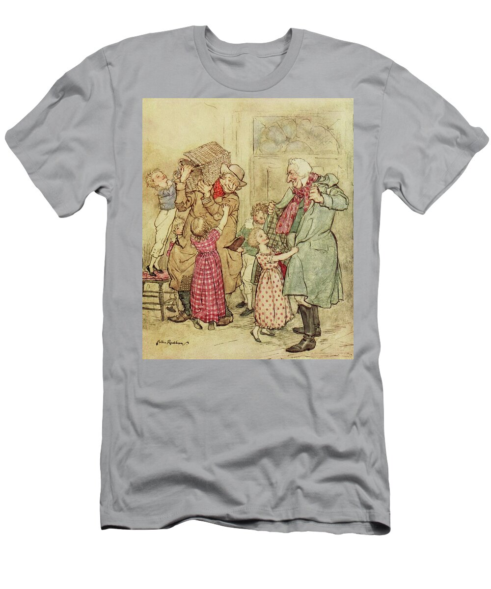 A Christmas Carol T-Shirt featuring the photograph A Christmas Carol, Christmas Eve by Science Source