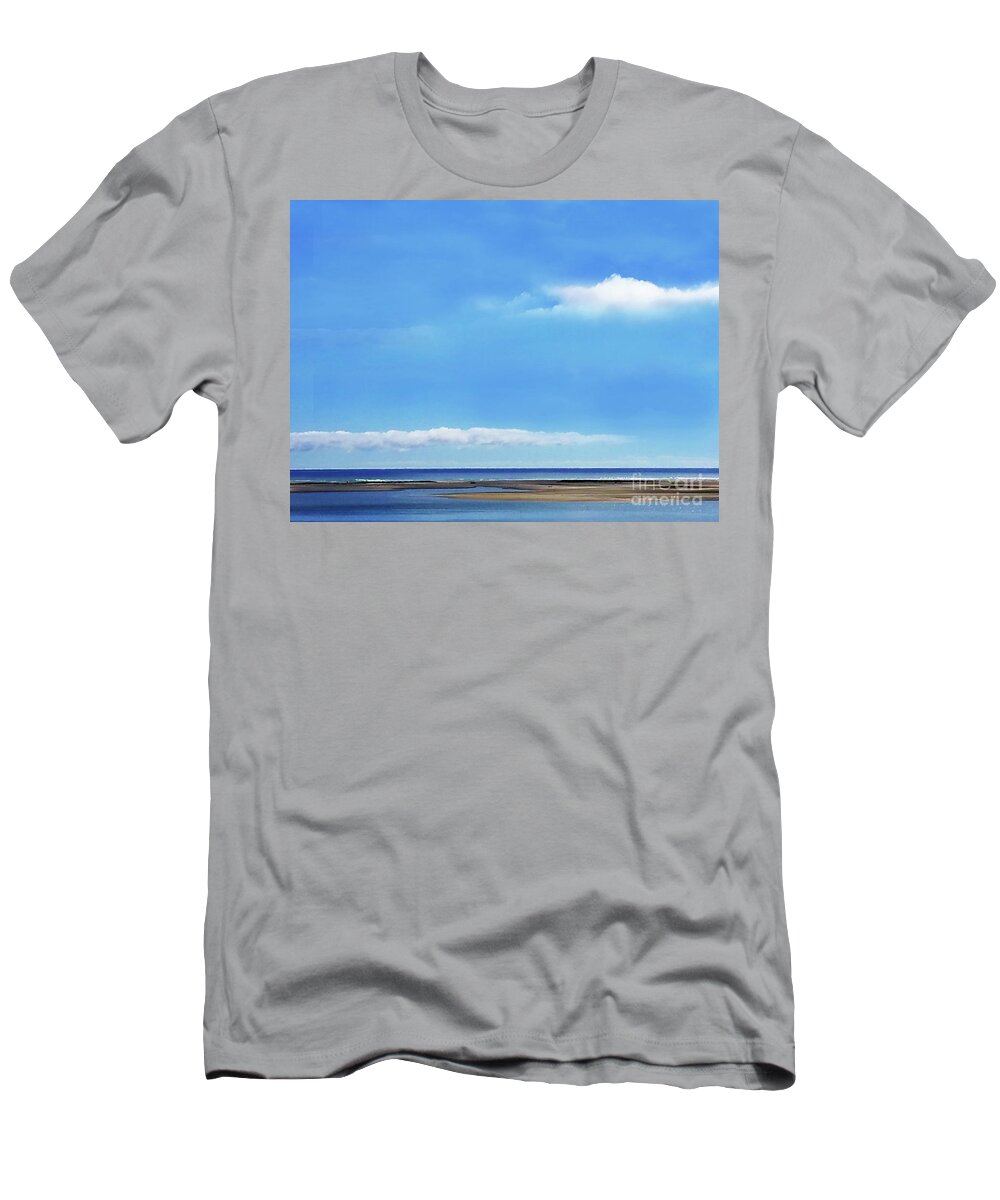 Abstract T-Shirt featuring the photograph A Perfect Beach Day by Sharon Williams Eng