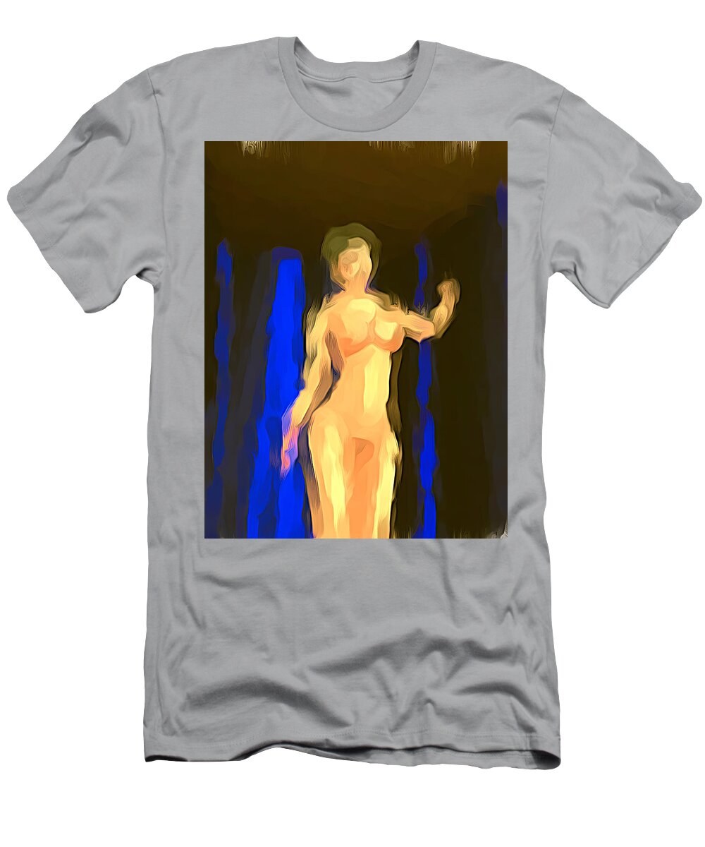Abstract Nude T-Shirt featuring the digital art Abstract Nude standing by Cathy Anderson