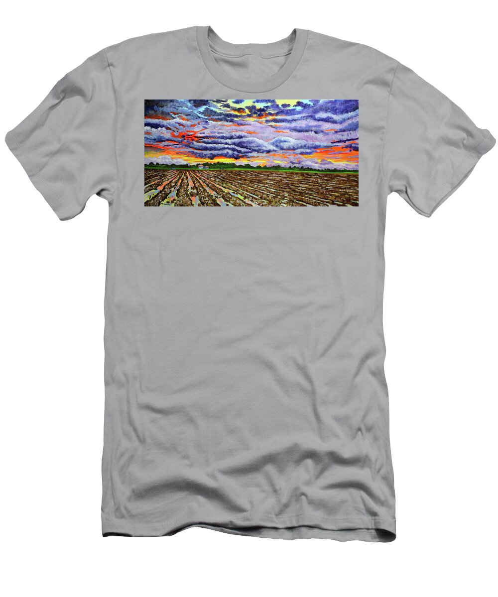 Landscape T-Shirt featuring the painting After The Storm by Karl Wagner
