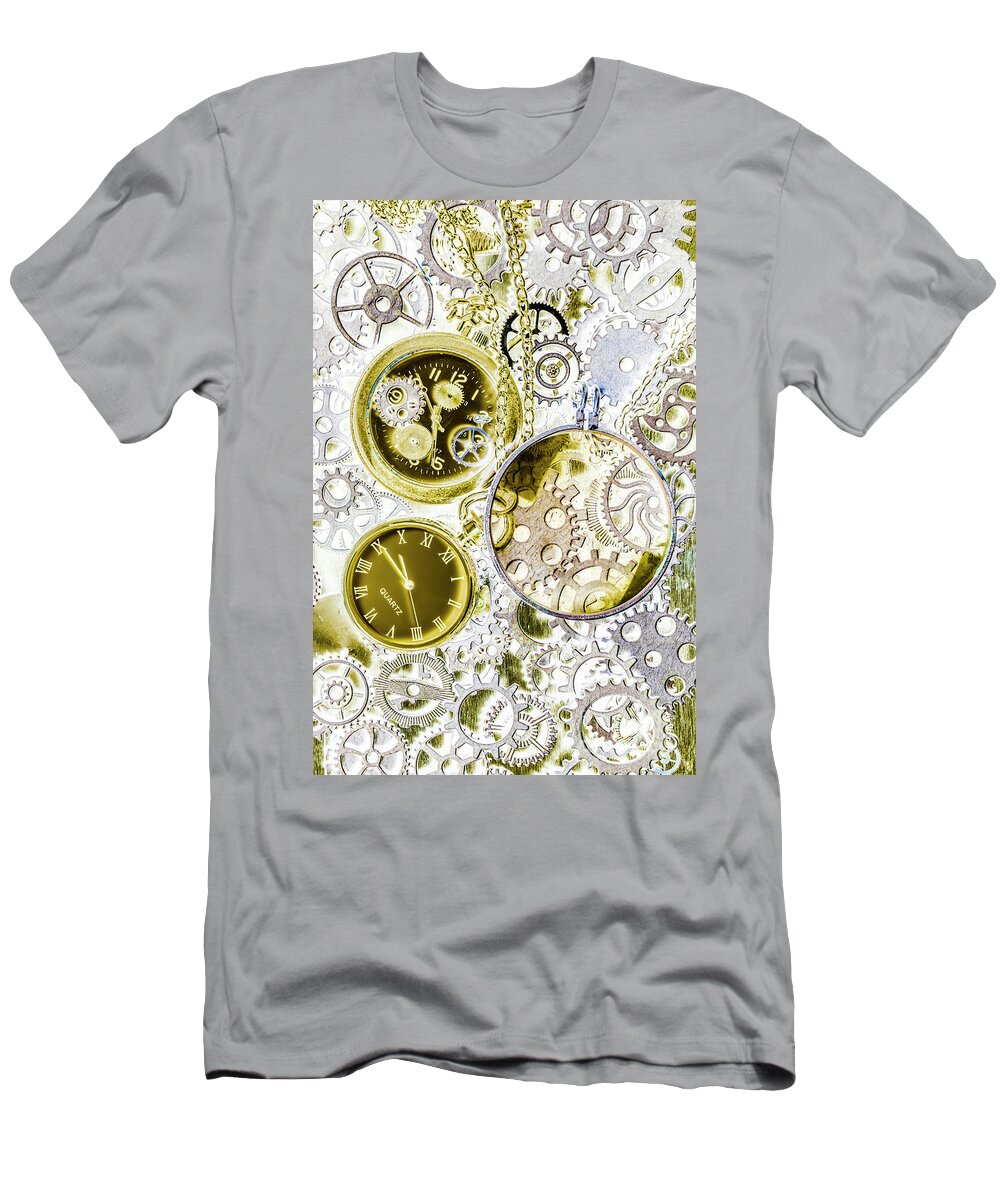 Machine T-Shirt featuring the photograph Age of circular machines by Jorgo Photography