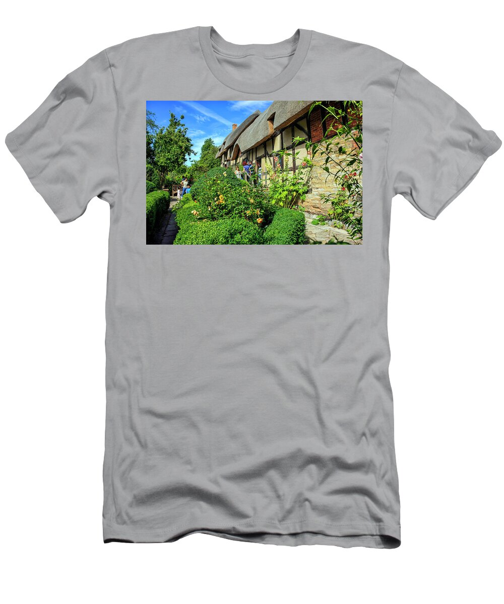 Shakespeare T-Shirt featuring the photograph Anne Hathaway's Cottage by Chris Smith