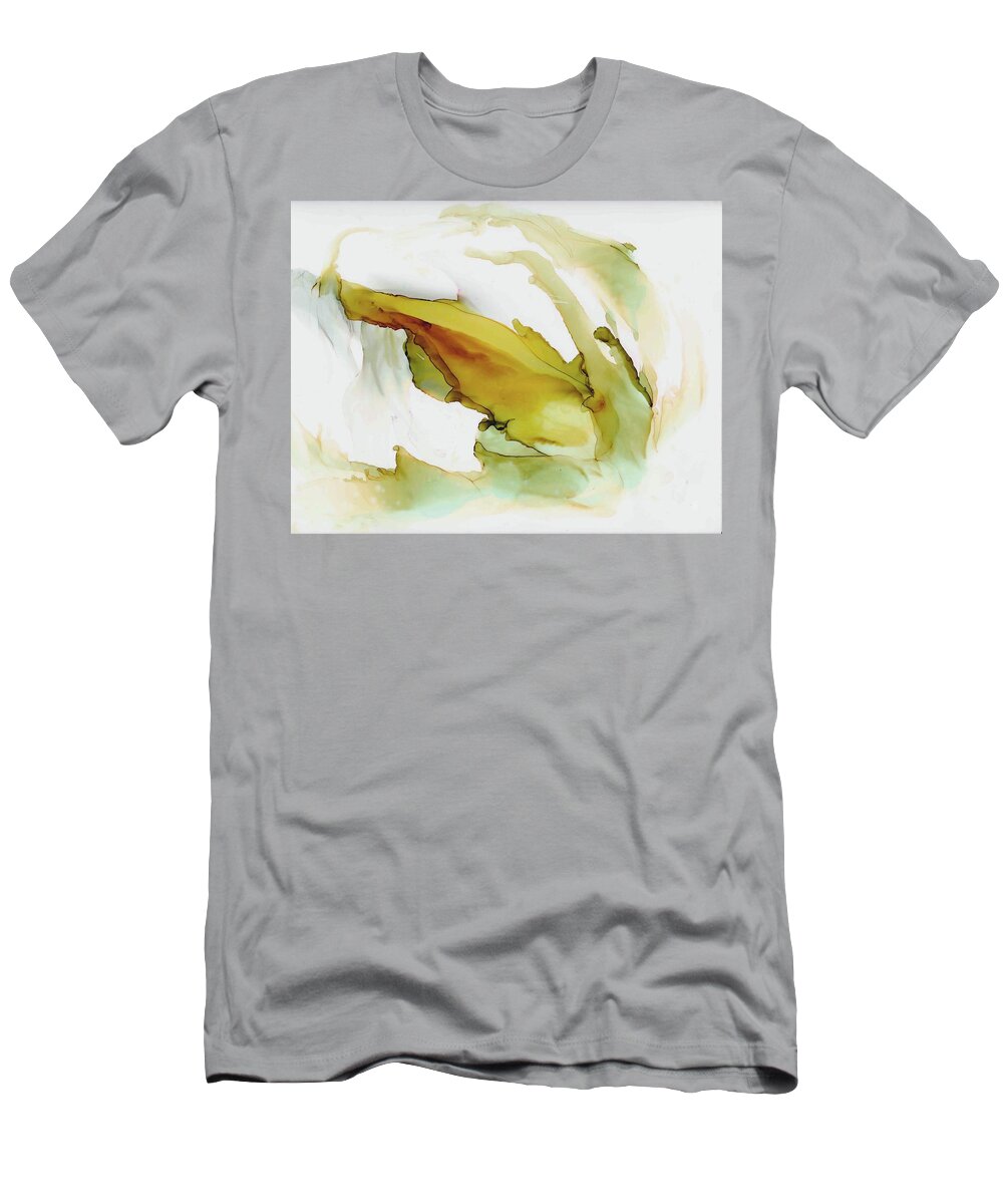 Flowing T-Shirt featuring the painting Aperature by Christy Sawyer