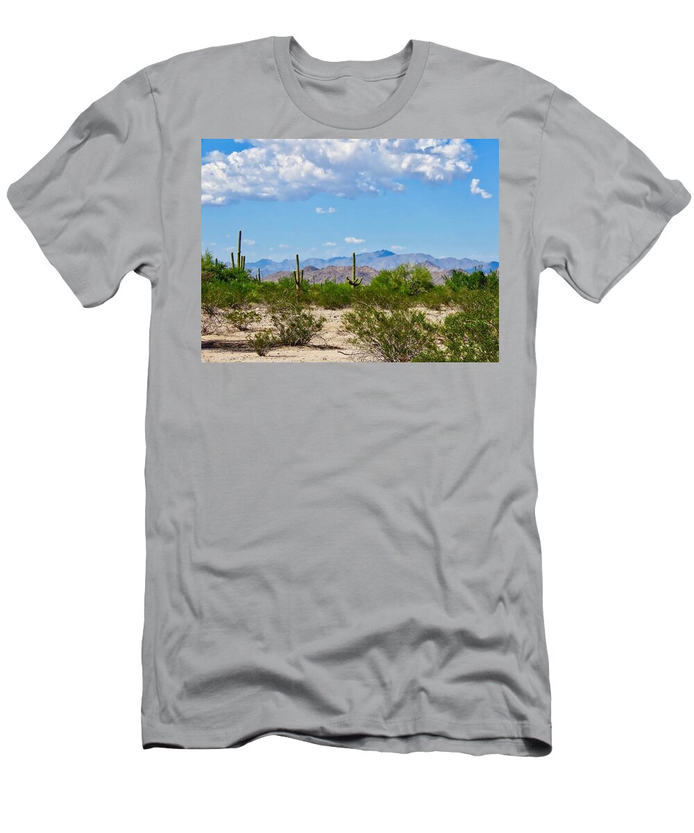 Arizona T-Shirt featuring the photograph Arizona Desert Hidden Valley by Judy Kennedy