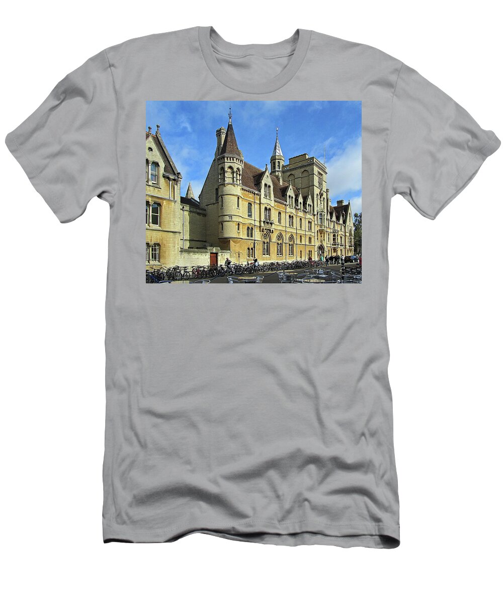 Balliol College T-Shirt featuring the photograph Balliol College, Oxford University, England by Lyuba Filatova