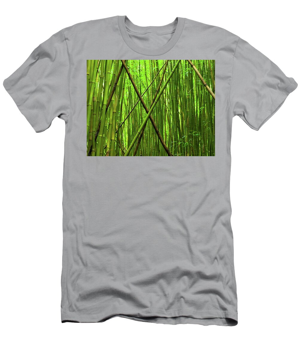 Maui T-Shirt featuring the photograph Bamboo X by Christopher Johnson