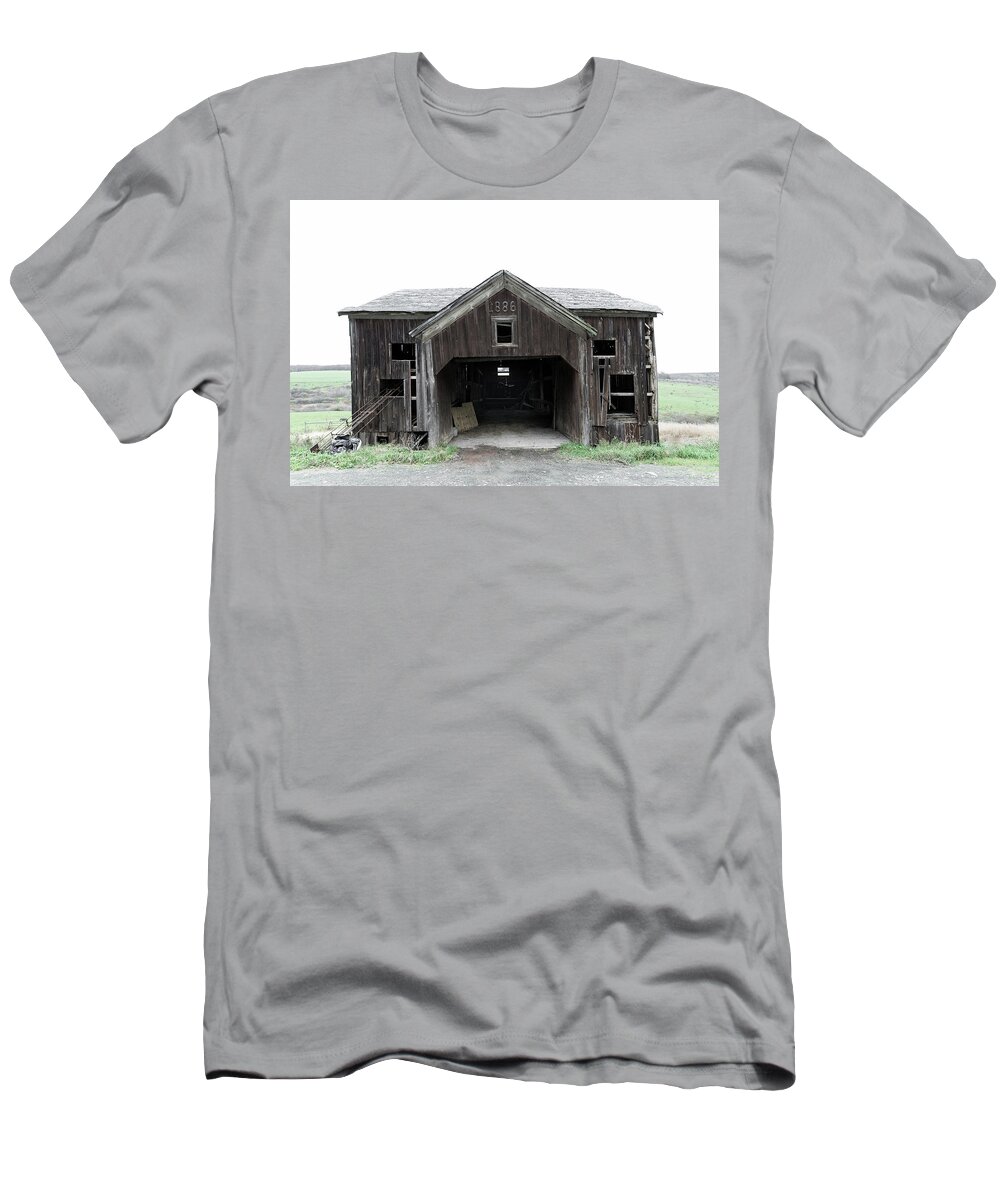 Old Barn T-Shirt featuring the photograph Barn 1886, Old Barn in Walton, NY by Gary Heller
