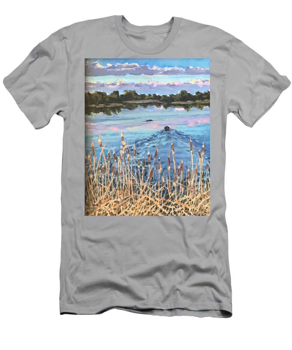 Bird Dog T-Shirt featuring the painting Bird Dog by Les Herman