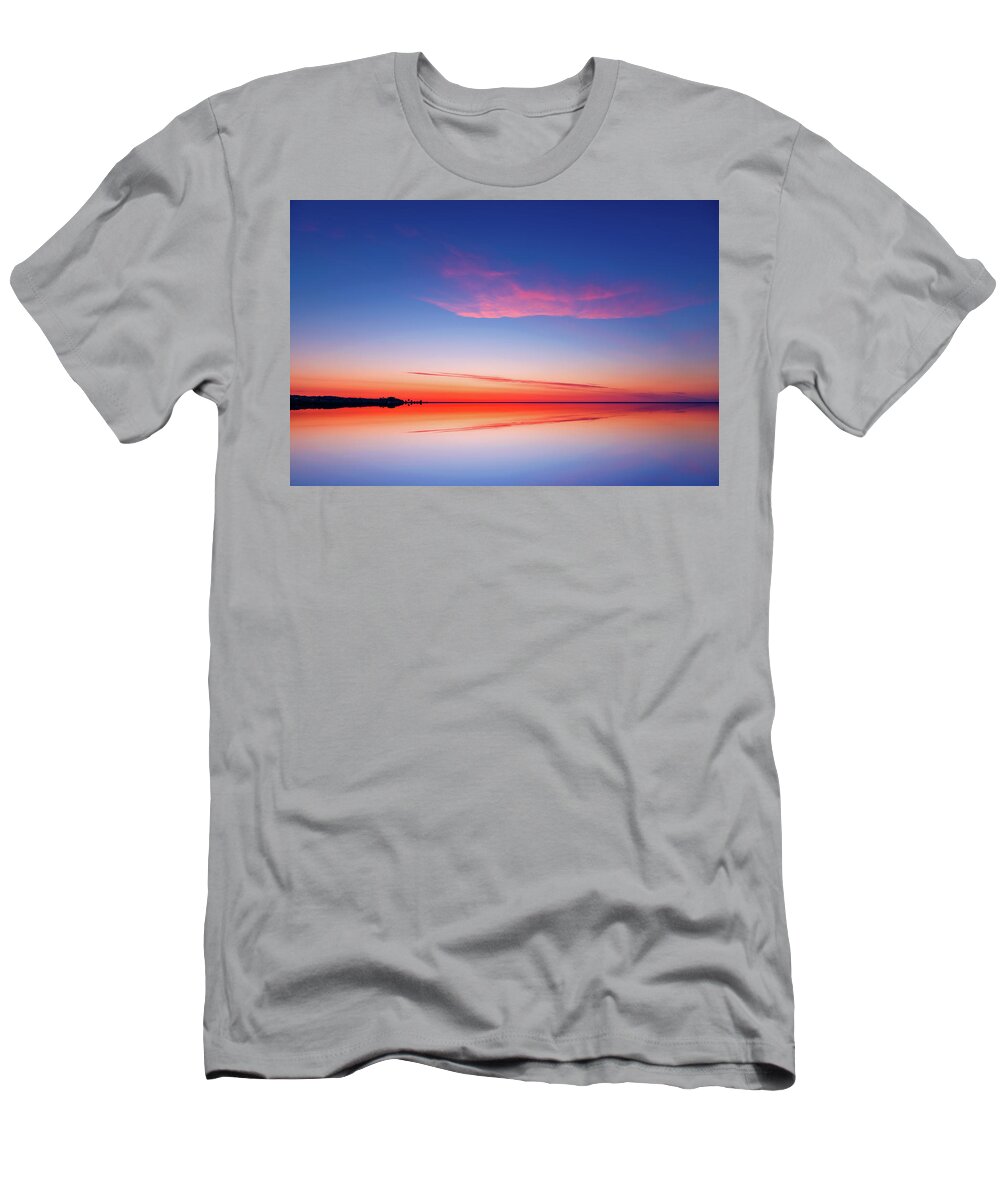 Reflection T-Shirt featuring the photograph Blue Mirror by Philippe Sainte-Laudy