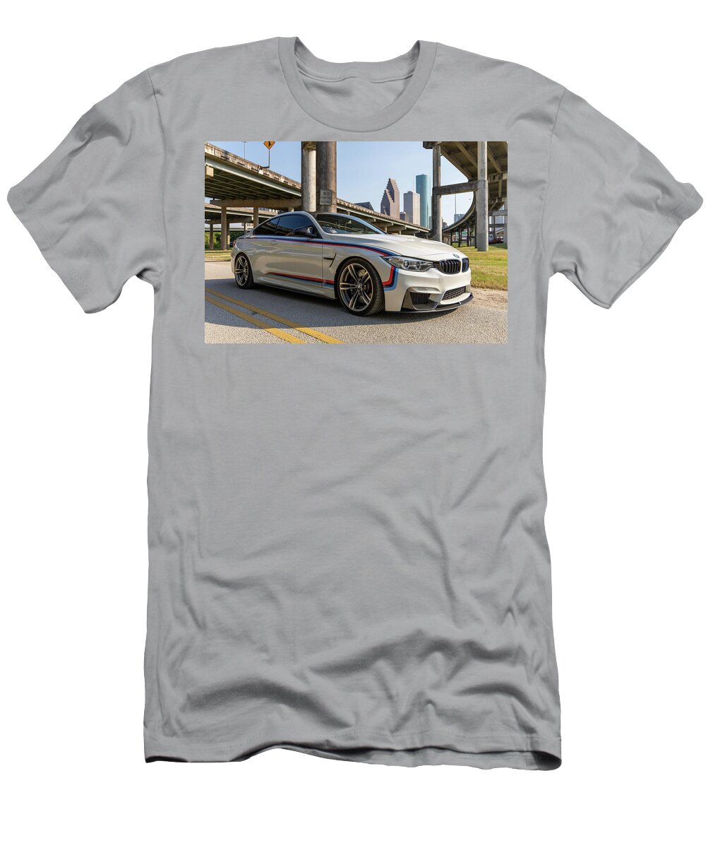 Bmw T-Shirt featuring the photograph BMW M4 Downtown by Rocco Silvestri