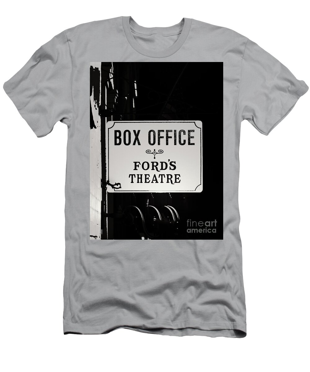 Box Office Ford's Theatre T-Shirt featuring the photograph Box Office Ford's Theatre by Jerry Editor