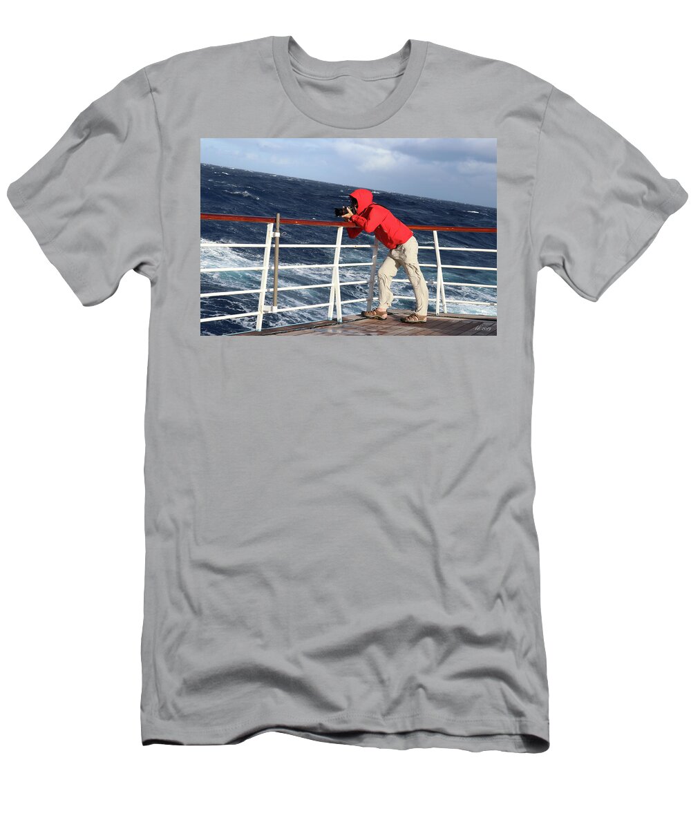 Brad Brailsford T-Shirt featuring the photograph Braced by Brad Brailsford