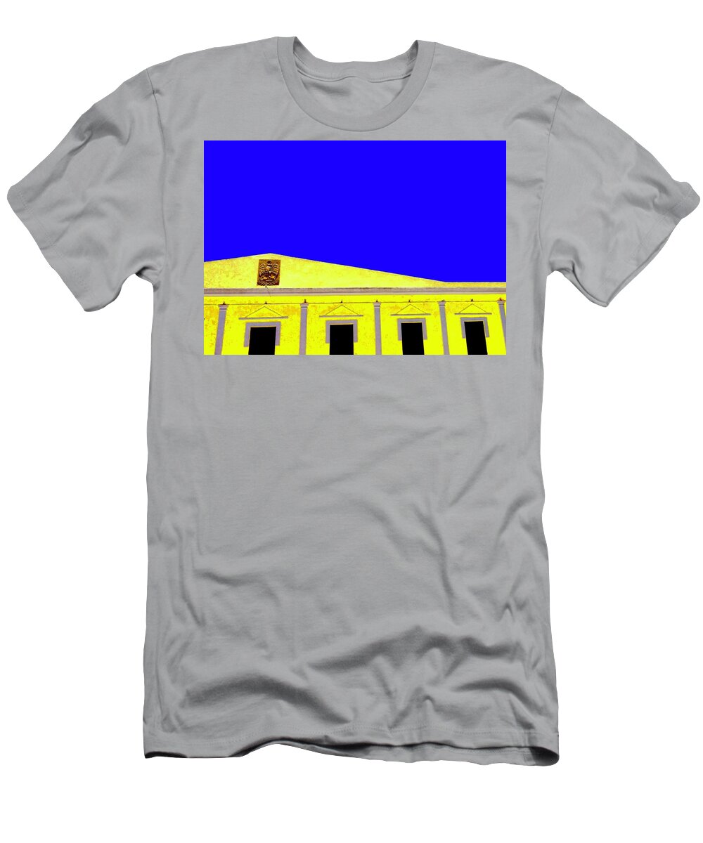 Building T-Shirt featuring the photograph Building on the Square by Debra Grace Addison