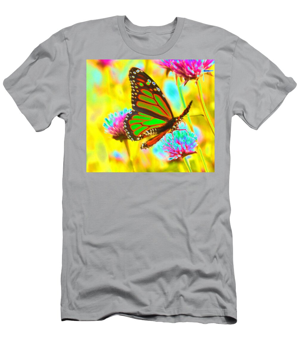 Butterfly T-Shirt featuring the photograph Butterfly Green by Tom Kelly