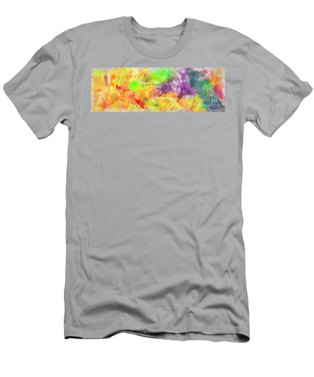 Complex T-Shirt featuring the painting Caos in colors by Stefano Senise