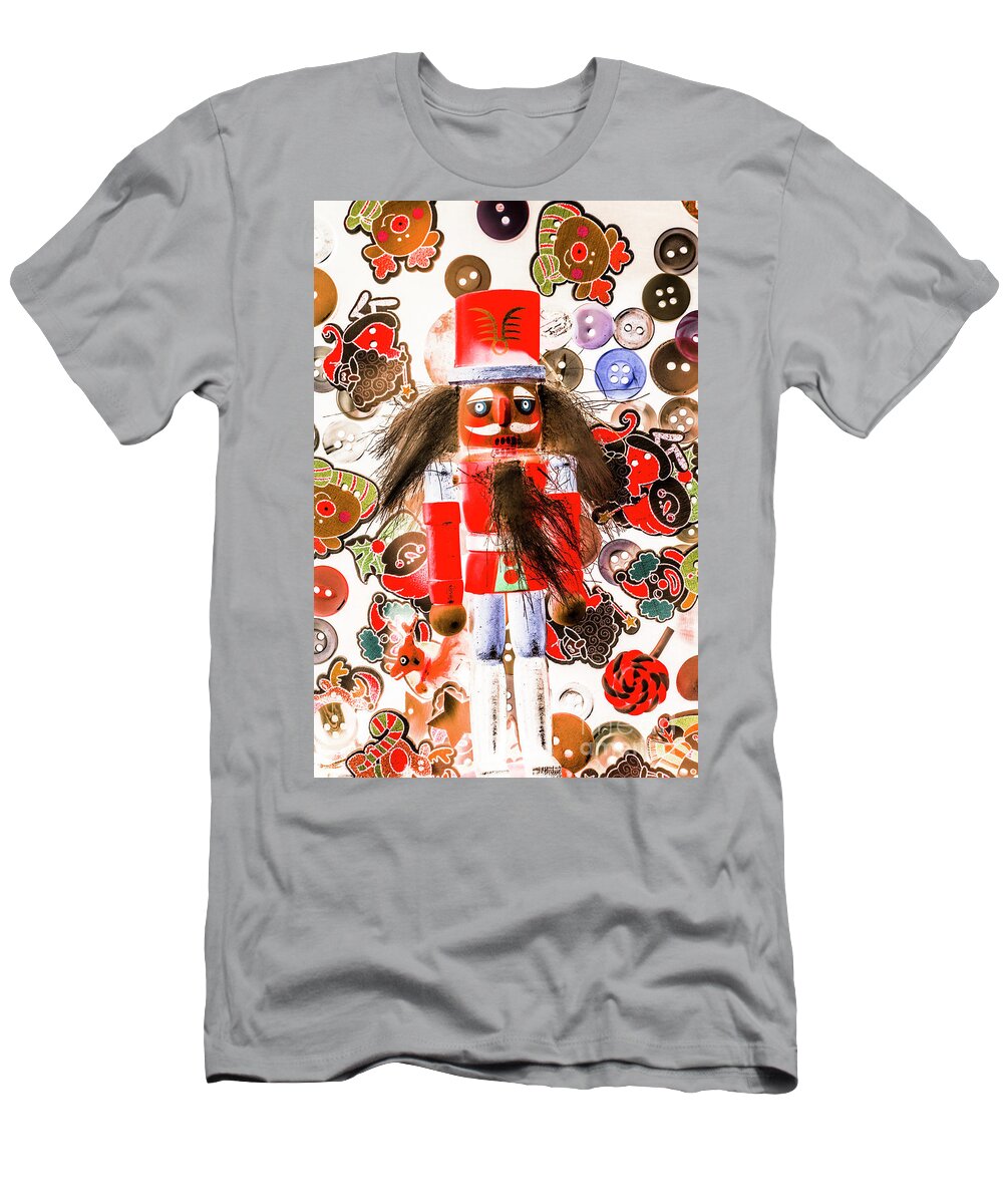 Xmas T-Shirt featuring the photograph Christmas soldier spook by Jorgo Photography