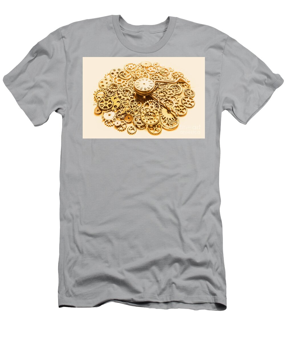 Clockwork T-Shirt featuring the photograph Circular mechanics by Jorgo Photography