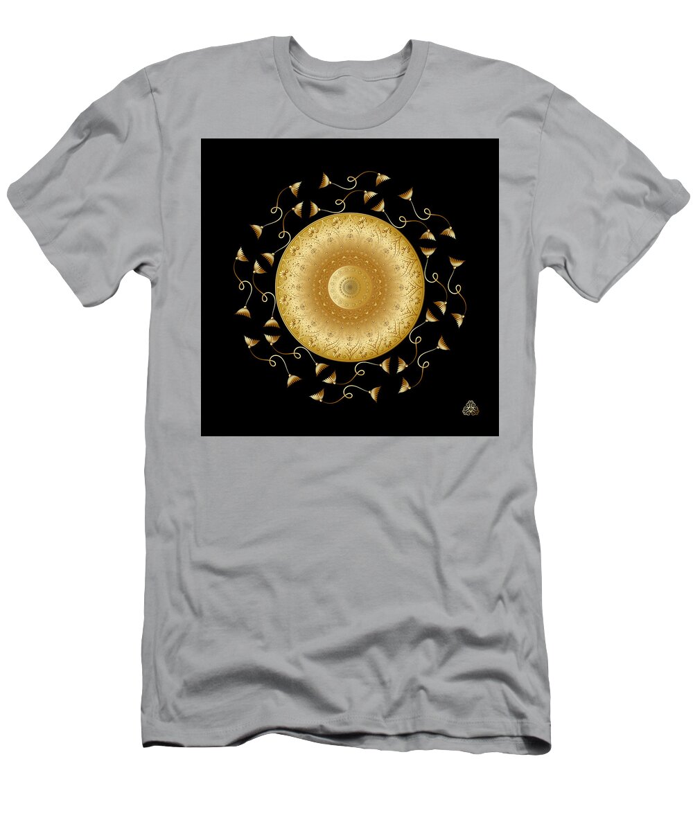 Mandala T-Shirt featuring the digital art Circumplexical No 3969 by Alan Bennington