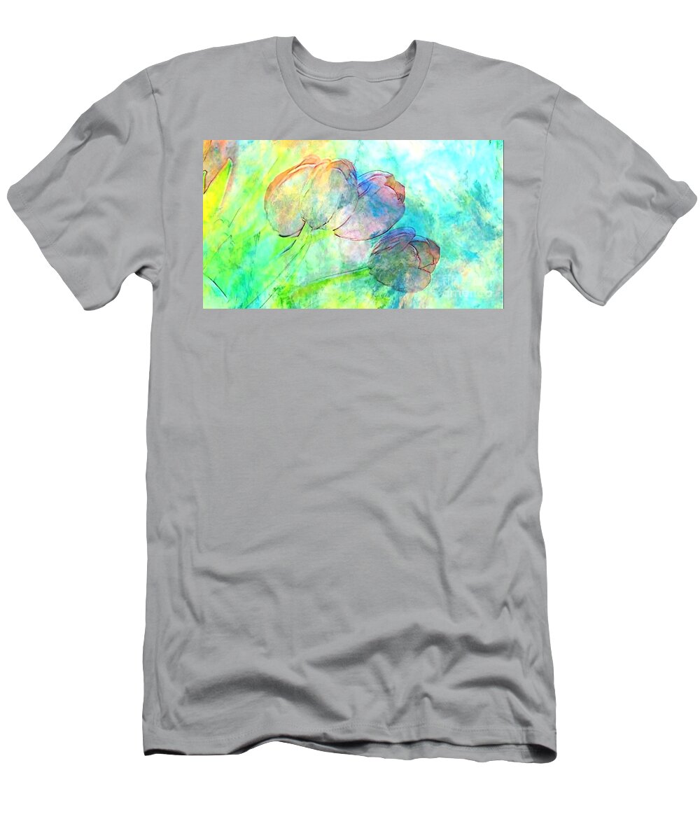 Tulips T-Shirt featuring the photograph Colorful Tulips by Lila Fisher-Wenzel