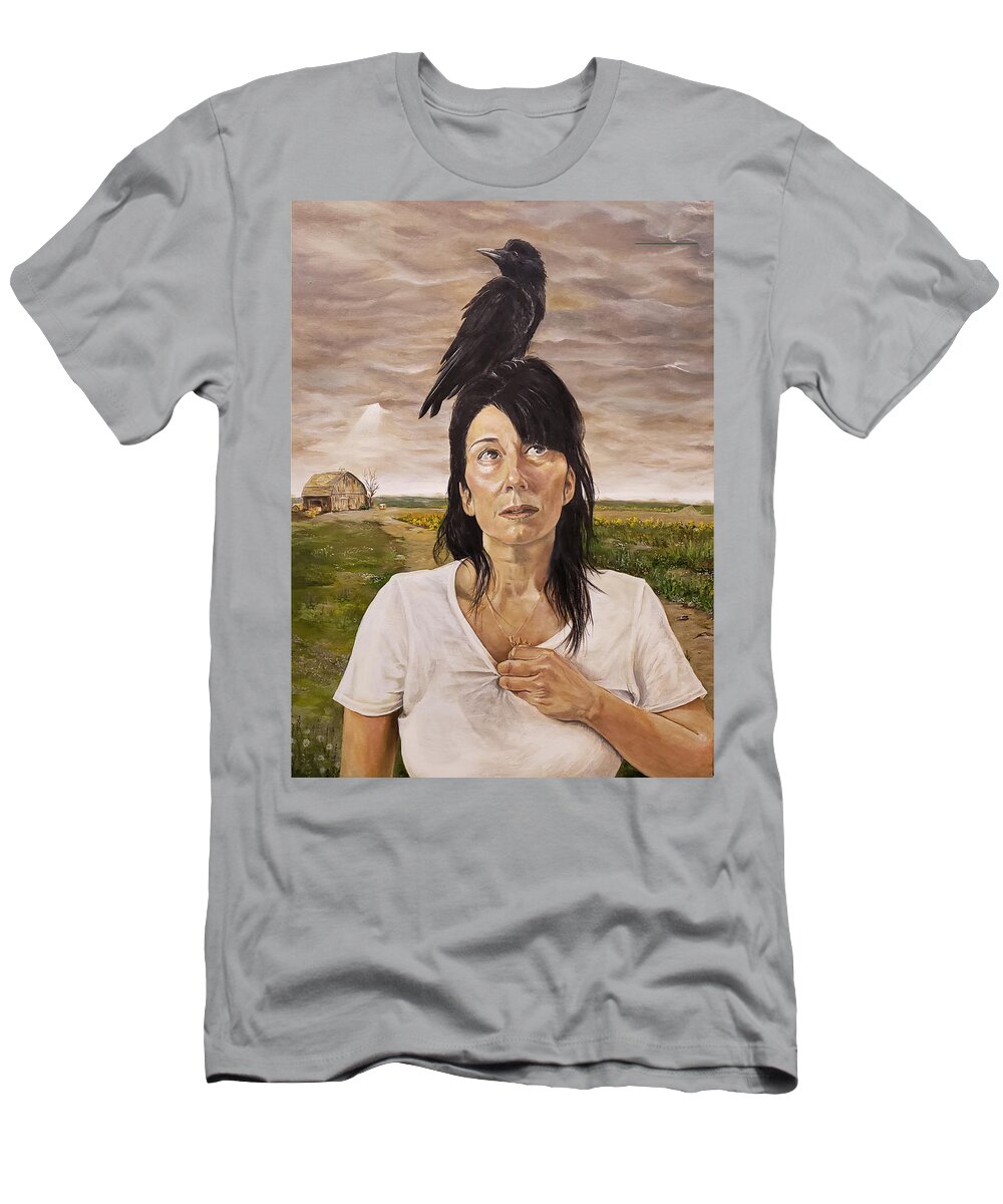 Mythology T-Shirt featuring the painting Coronis by James Andrews