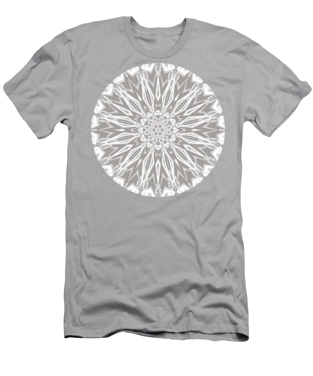 Shape T-Shirt featuring the digital art Crystal Star by Rachel Hannah