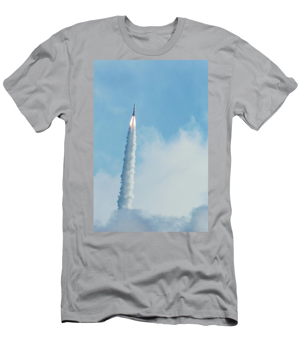 Launch T-Shirt featuring the photograph Delta IV rocket launch by Bradford Martin
