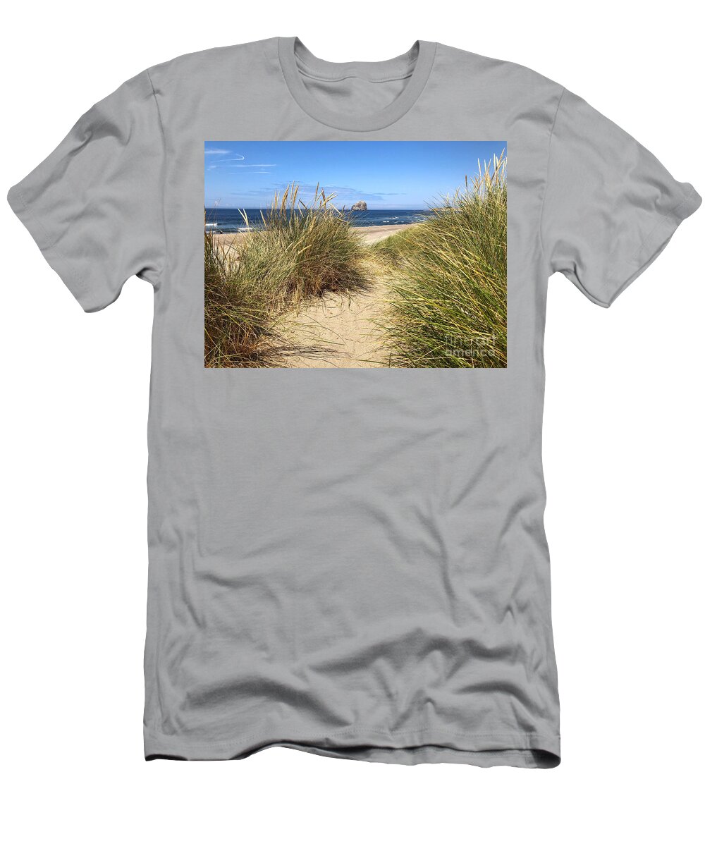 Sea T-Shirt featuring the photograph Dune Beach Path by Jeanette French
