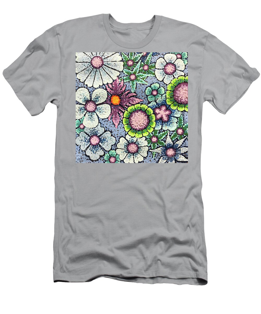 Floral T-Shirt featuring the painting Efflorescent 8 by Amy E Fraser