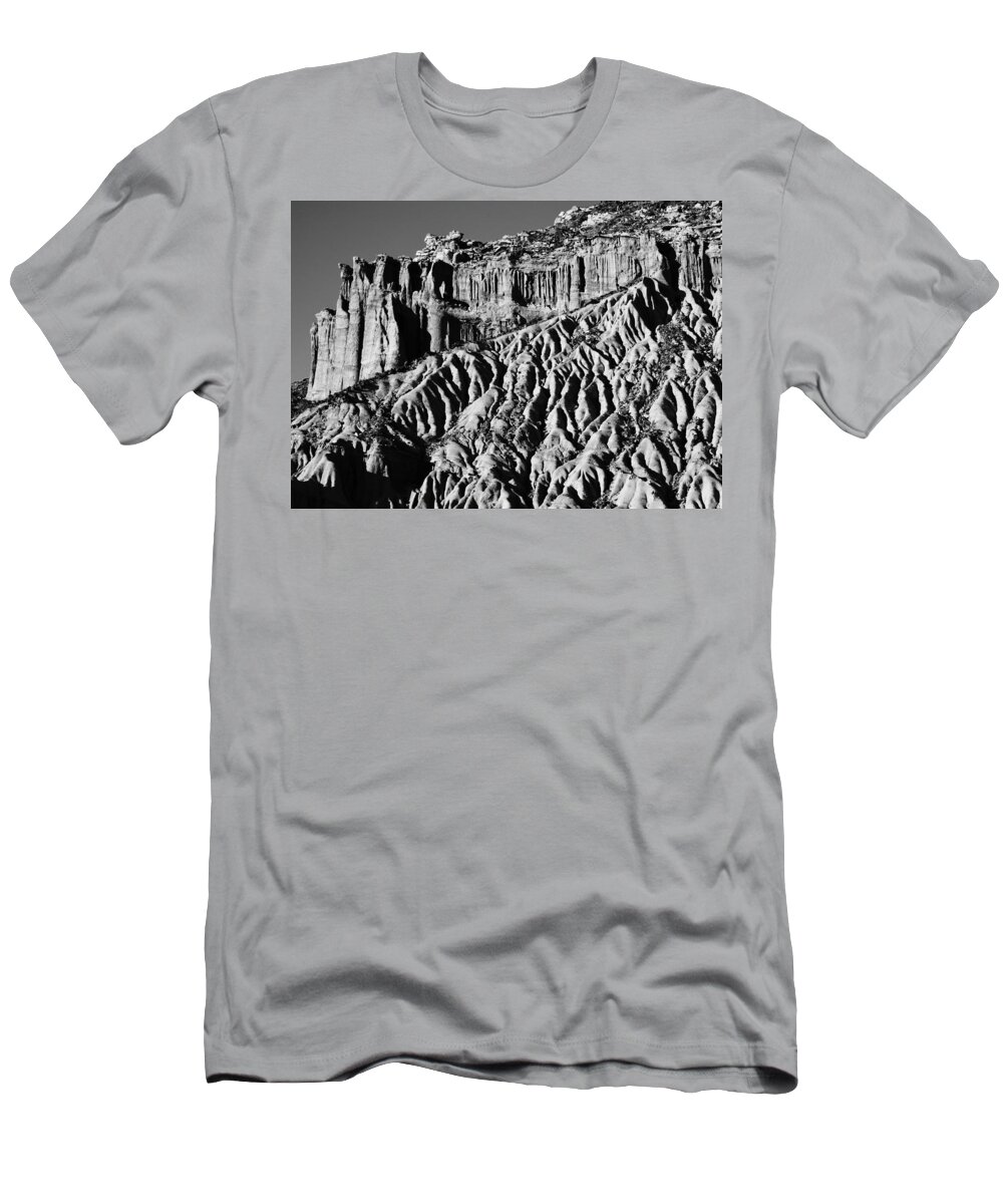 Red Rock Canyon T-Shirt featuring the photograph Eroded Cliff Red Rock Canyon by Brett Harvey