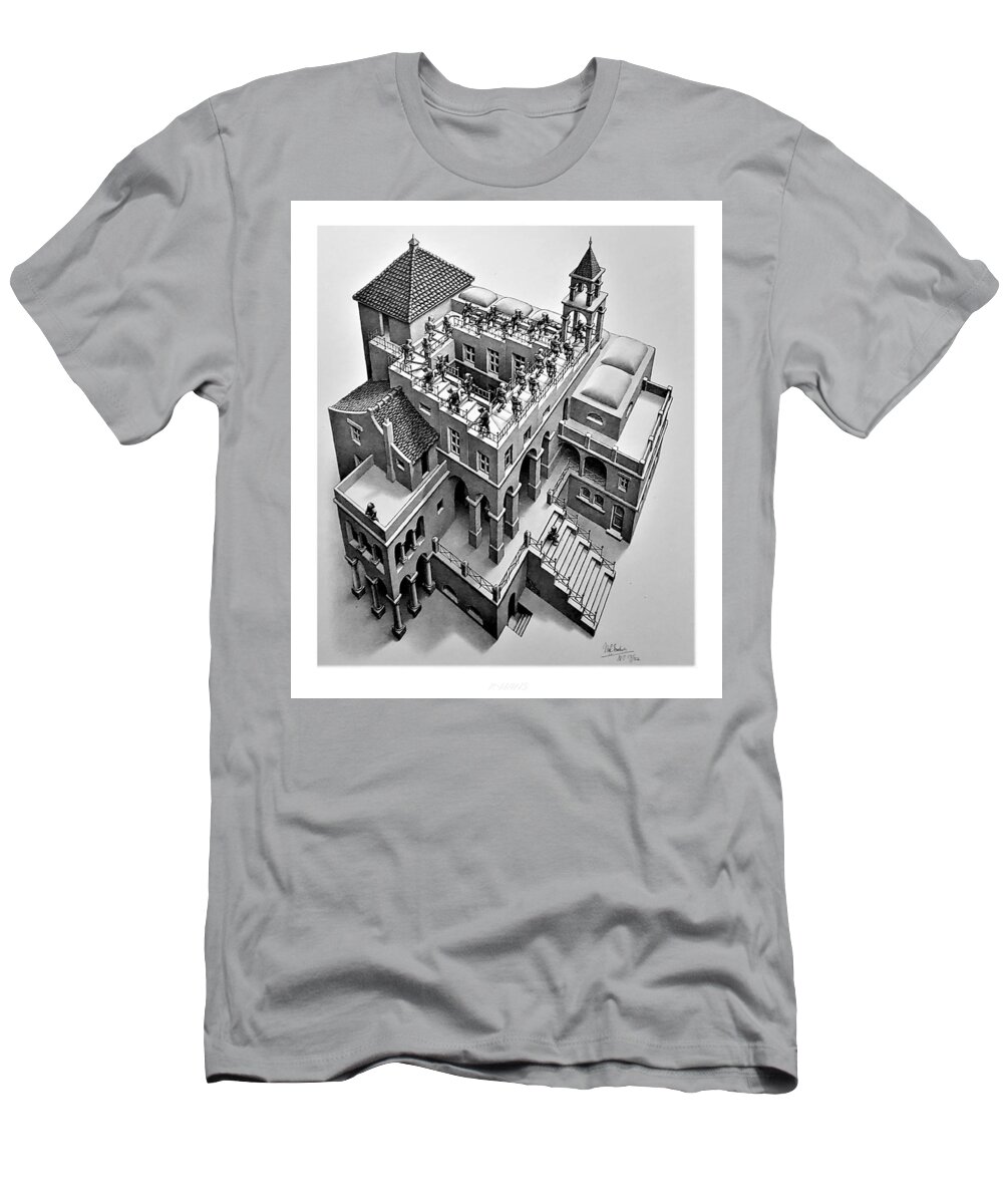 Maurits Cornelis Escher T-Shirt featuring the photograph Escher 129 by Rob Hans