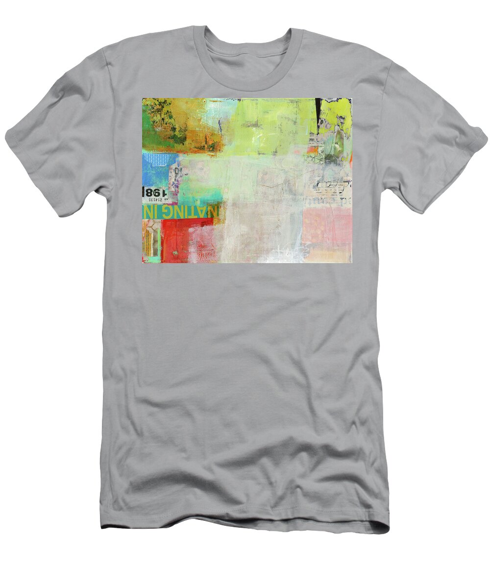 Abstract Art T-Shirt featuring the painting Fact Check #7 by Jane Davies