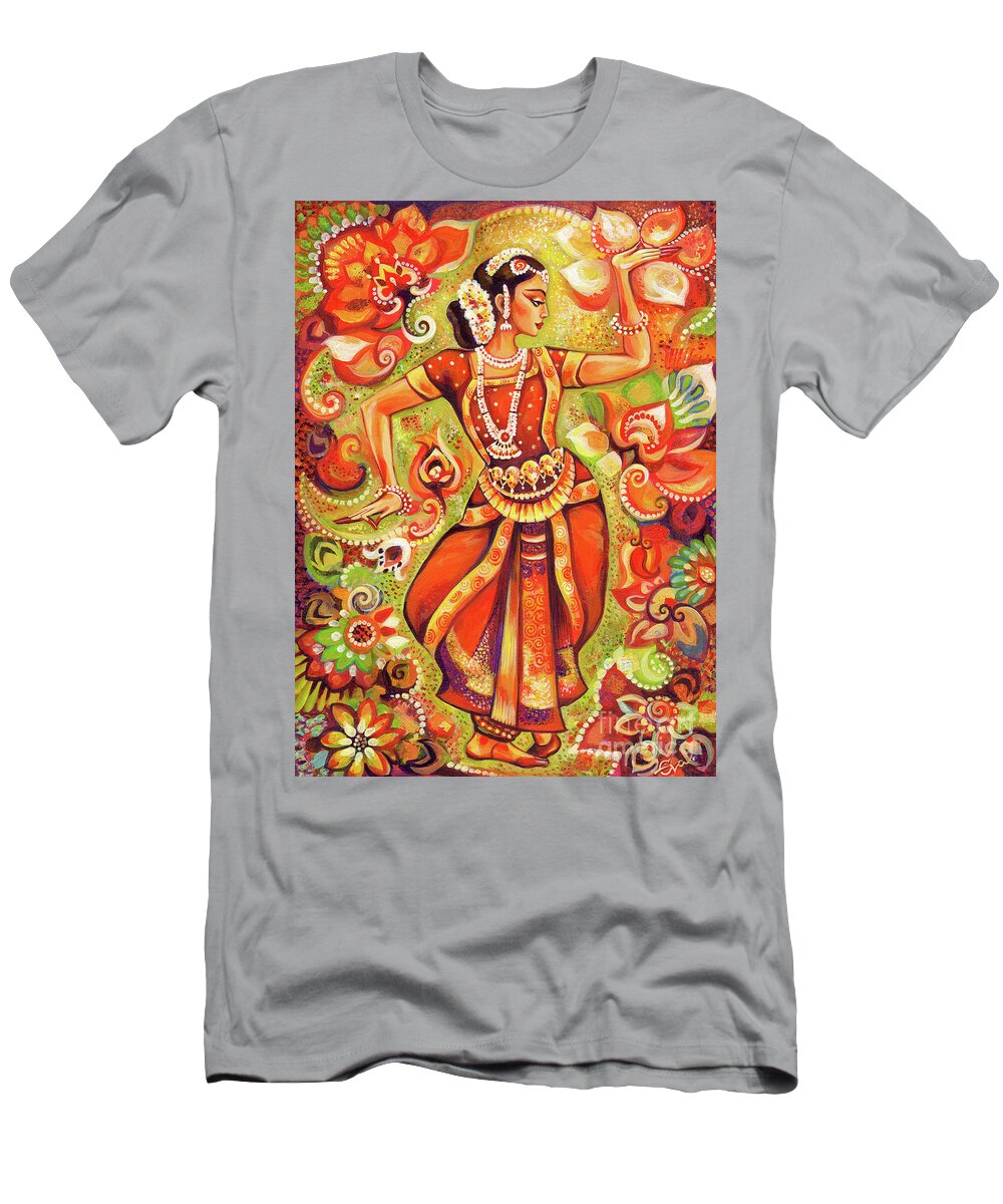 Beautiful Indian Woman T-Shirt featuring the painting Ganges Flower by Eva Campbell
