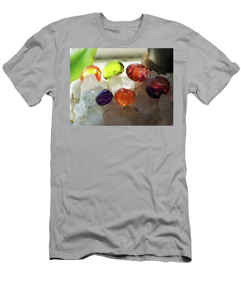 Glass T-Shirt featuring the photograph Glowing Orbs by Julie Rauscher