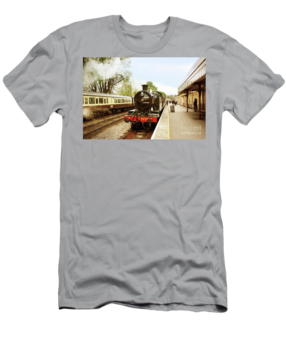 Paignton T-Shirt featuring the photograph Goliath the Engine and Anna by Terri Waters