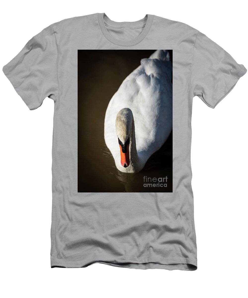 Swan T-Shirt featuring the photograph Grace by Kathy Strauss